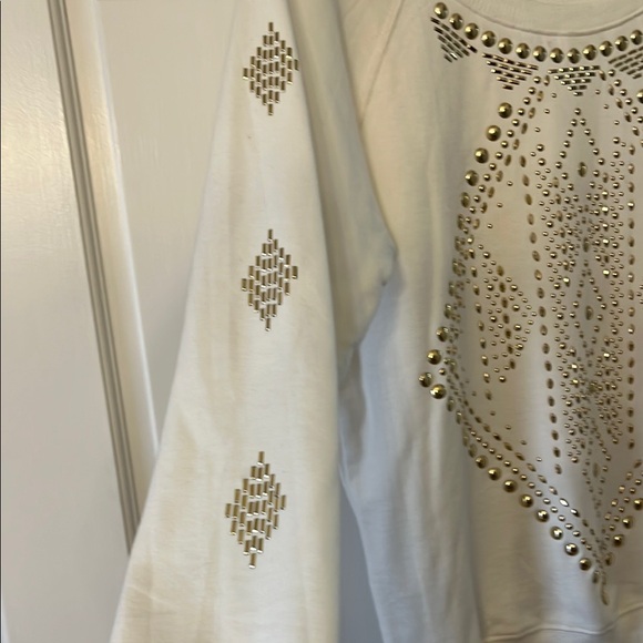 White Studded Women's Top - Picture 5 of 8